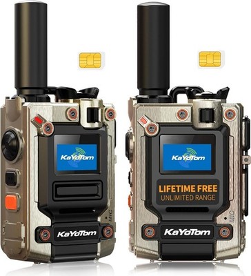 2PACK-(Lifetime Free) limited Range Walkie Talkies Long Range Global Rapid POC4G