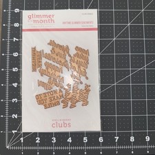 Spellbinders GLIMMER Of The Month GOM -FEB22 2022 Anytime Glimmer sentiments