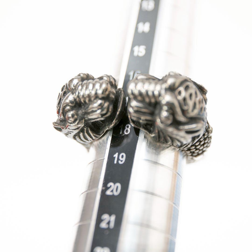 Gucci Double Tiger Head Ring Twin Panther US size 9 Used Item From Japan GUCCI - Picture 10 of 13