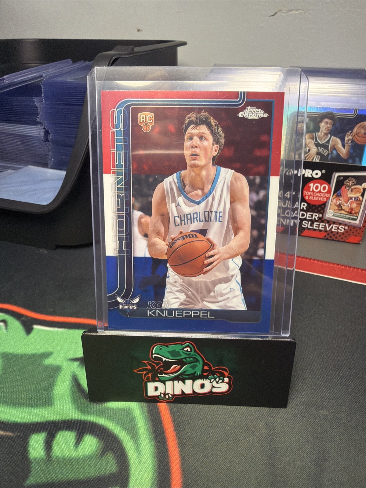 2025-26 Topps Chrome Kon Knueppel (RC) #254 Red White & Blue