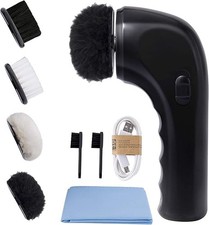 Electric Shoe Shine Kit, Electric Shoe Polisher Brush Shoe Shiner Dust Cleane...
