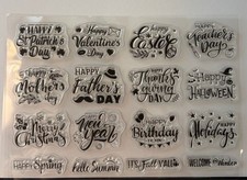 Clear stamp, Greetings, Holidays, Seasons, Occasions, scrapbook, card making