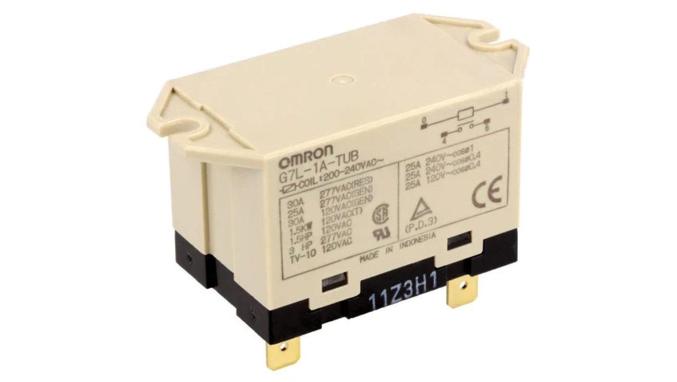 G7L-1A-TUB-230AC Relay: Electromagnetic SPST-NO Coils: 230VAC G7L 50m /T2UK
