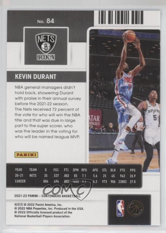 2021 22 Panini Contenders Game Ticket Bronze Kevin Durant 84 7rf EBay 2021-22-panini-contenders-game-ticket-bronze-kevin-durant-84-7rf-ebay