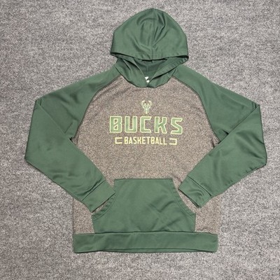 Fanatic Milwaukee Bucks Basketball Hoodie Size Large