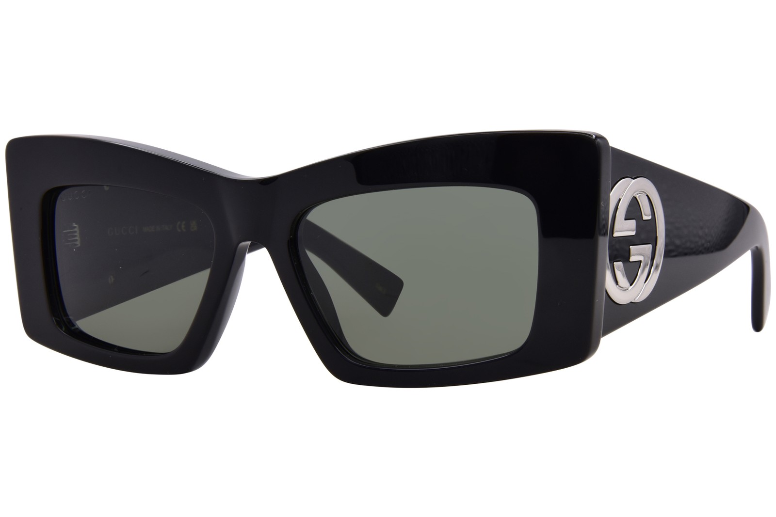 Солнцезащитные очки Gucci GG1842S 001 Женские черныесерые квадратной формы 53 мм 65790₽