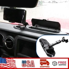 Dash Cell Phone Mount Holder Bracket Black Accessories For Jeep Wrangler JL 18+