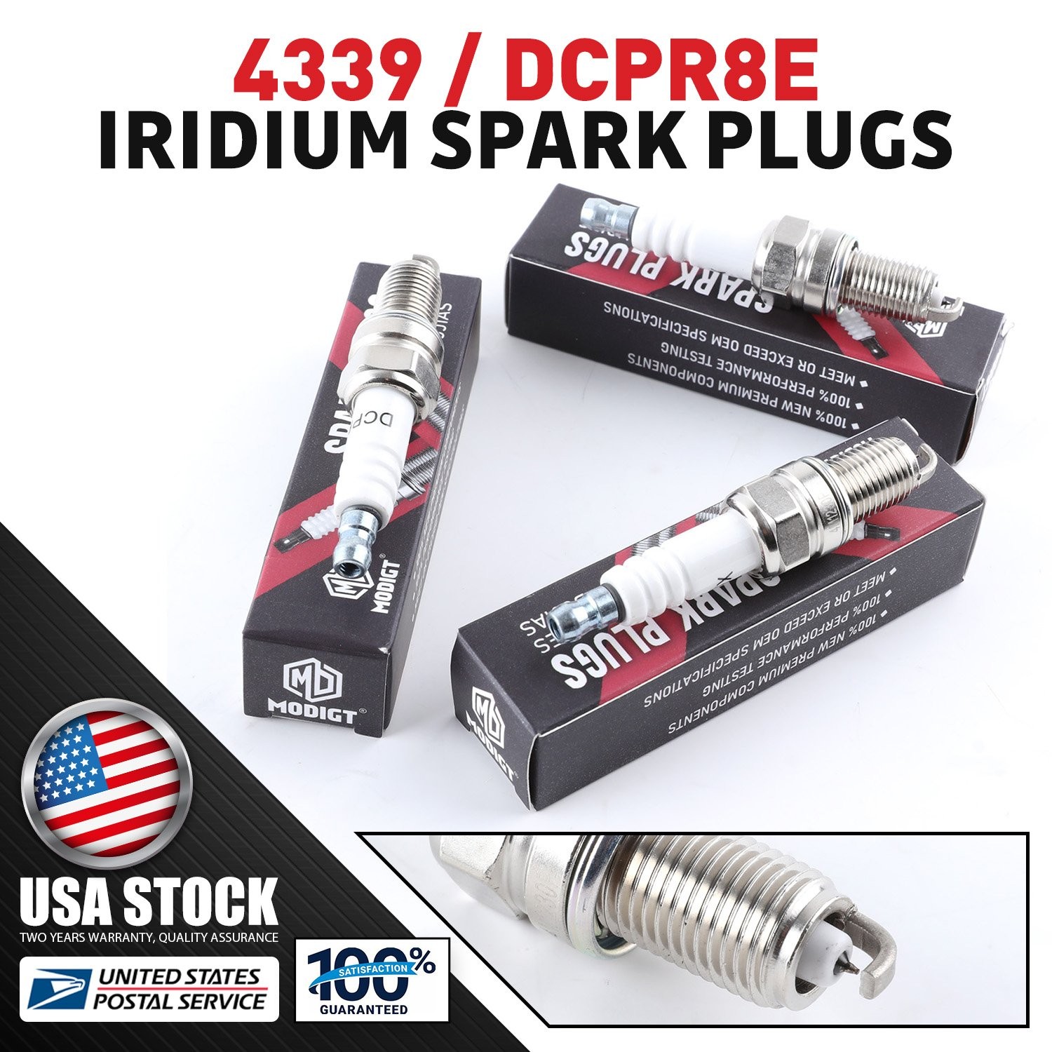 Pack of 3 High performance Spark Plugs For NGK 4339/DCPR8E OEM Quality For BMW