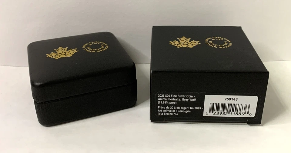 2025 Animal Portraits: Grey Wolf $20 Fine Silver Coin UNC - Royal Canadian Mint - Image 4 of 4