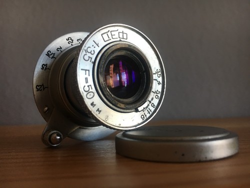Vintage Soviet FED 50mm f/3.5 Lens – Leica Thread Mount Made in USSR .v13.1 - Picture 3 of 11