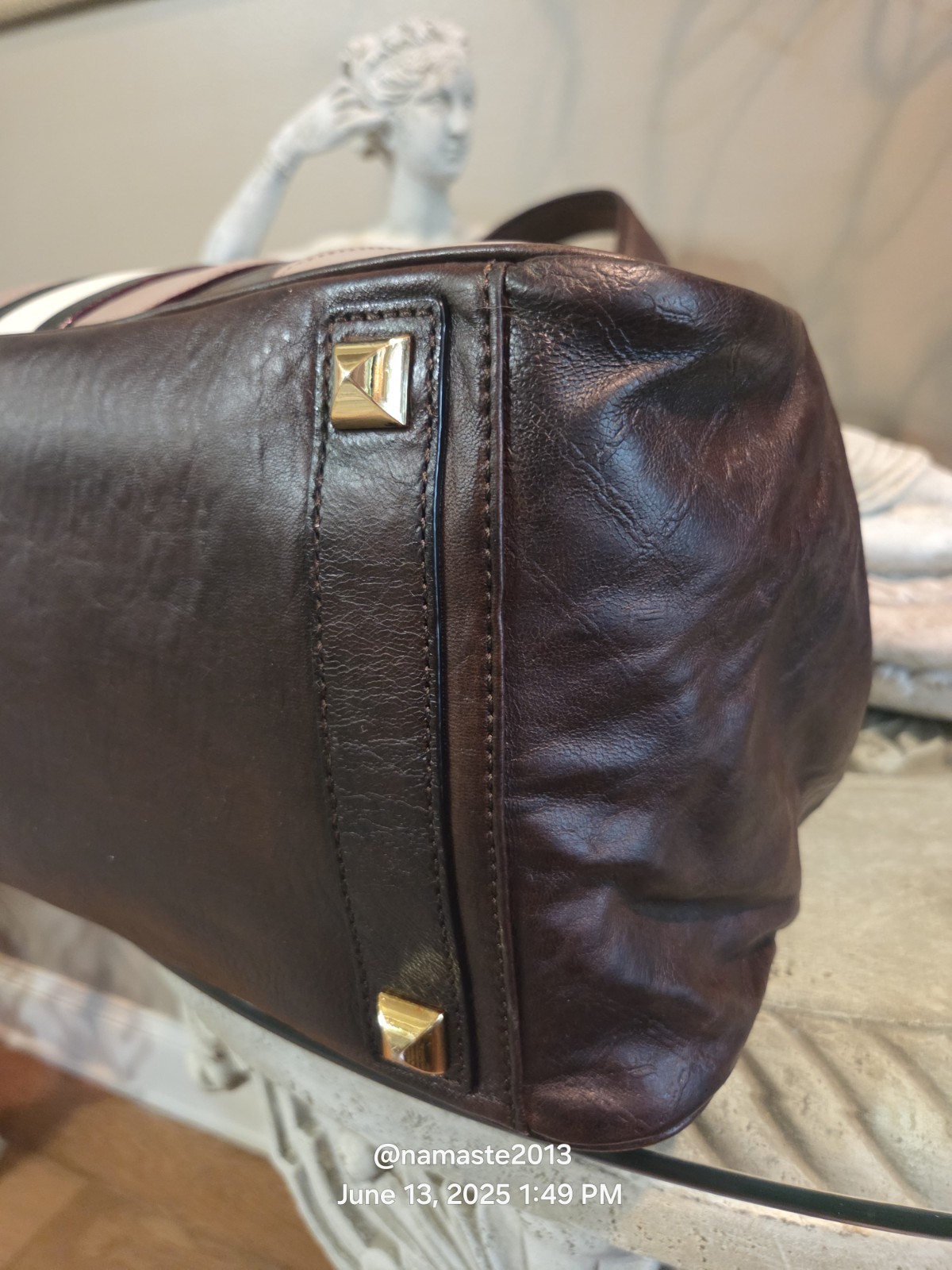 L.A.M.B. by Gwen Stefani Love Venezia Leather Satchel Designer #142 image 9