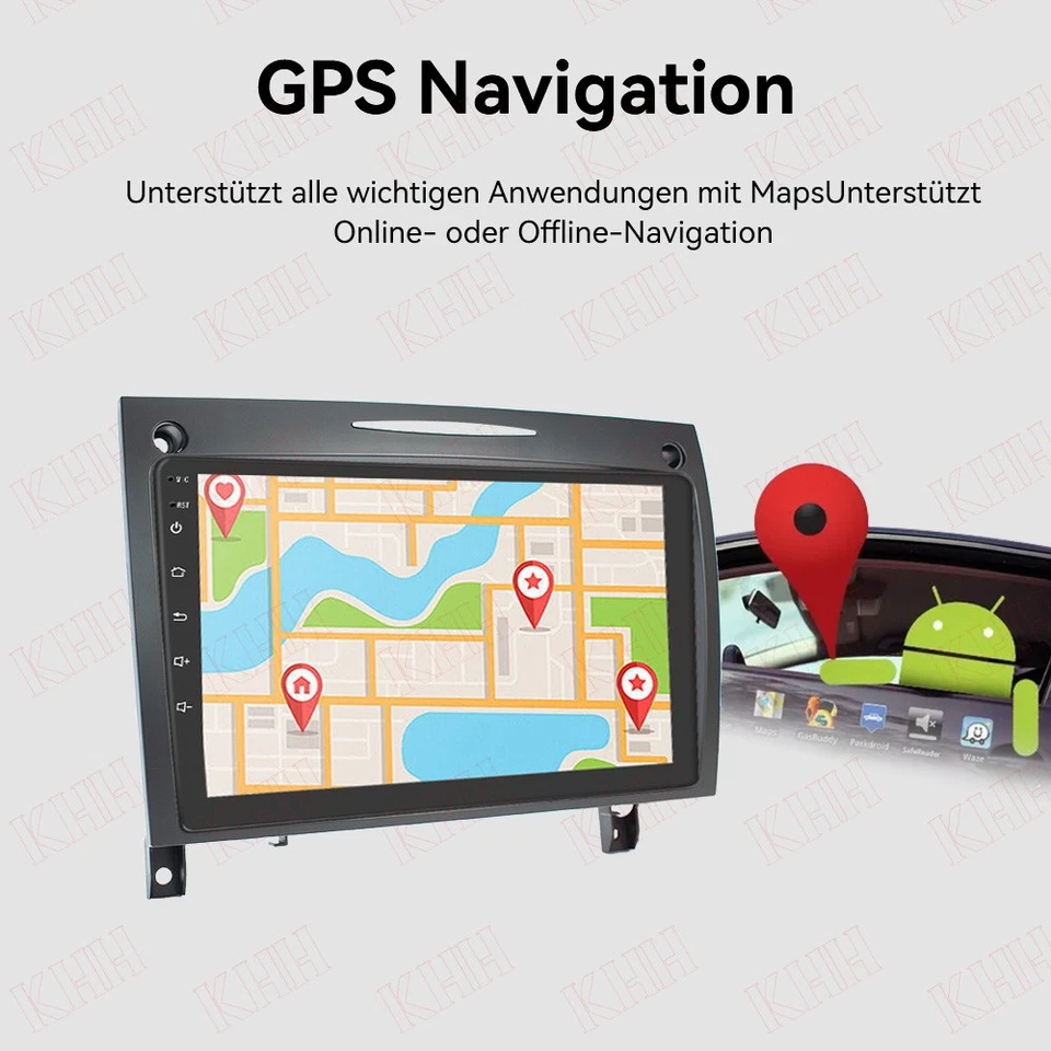 für Mercedes SLK R171 2004-2011 Android 13 9 inch 4+64G Autoradio SWC FM BT +Cam - Bild 4 von 4