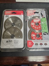 NEW  DIABLO 2 Two Packs 4-1/2 in. Turbo Rim Masonry Diamond Cut Off Blade