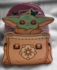 NWT Loungefly Star Wars The Mandalorian Grogu Butterfly Mini Backpack