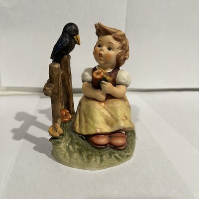 Goebel Hummel ''SING WITH ME'' Girl Singing to Bird~HUM405~TMK6~Made in Germany!