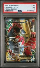 2015 XY Primal Clash 150/160 Groudon EX Card PSA 7