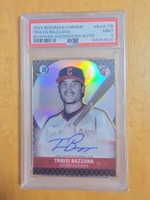 2025 Bowman Chrome TRAVIS BAZZANA Bowman Ascensions AUTO /50 - PSA 9