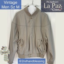 Vintage Y2K Catalina La Paz Vented Bomber Jacket Men Sz M, The Authentic La Paz
