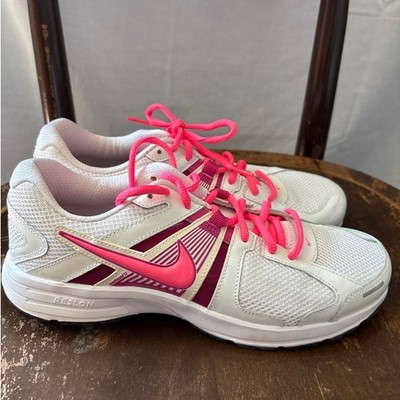 Nike Dart 10 Athletic Running Shoes Size 9.5 White Pink 580428-100