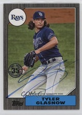 2022 Series 2 1987 Topps Baseball Black /199 Tyler Glasnow #87BA-TGL Auto 0il5
