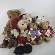 Boyds Bears Plush Stuffed Animal Lot of 7 Various Sizes Original Tags