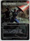 Take Up the Shield (Borderless) Foil Common Marvel Super Heroes 348 MTG NM 2026