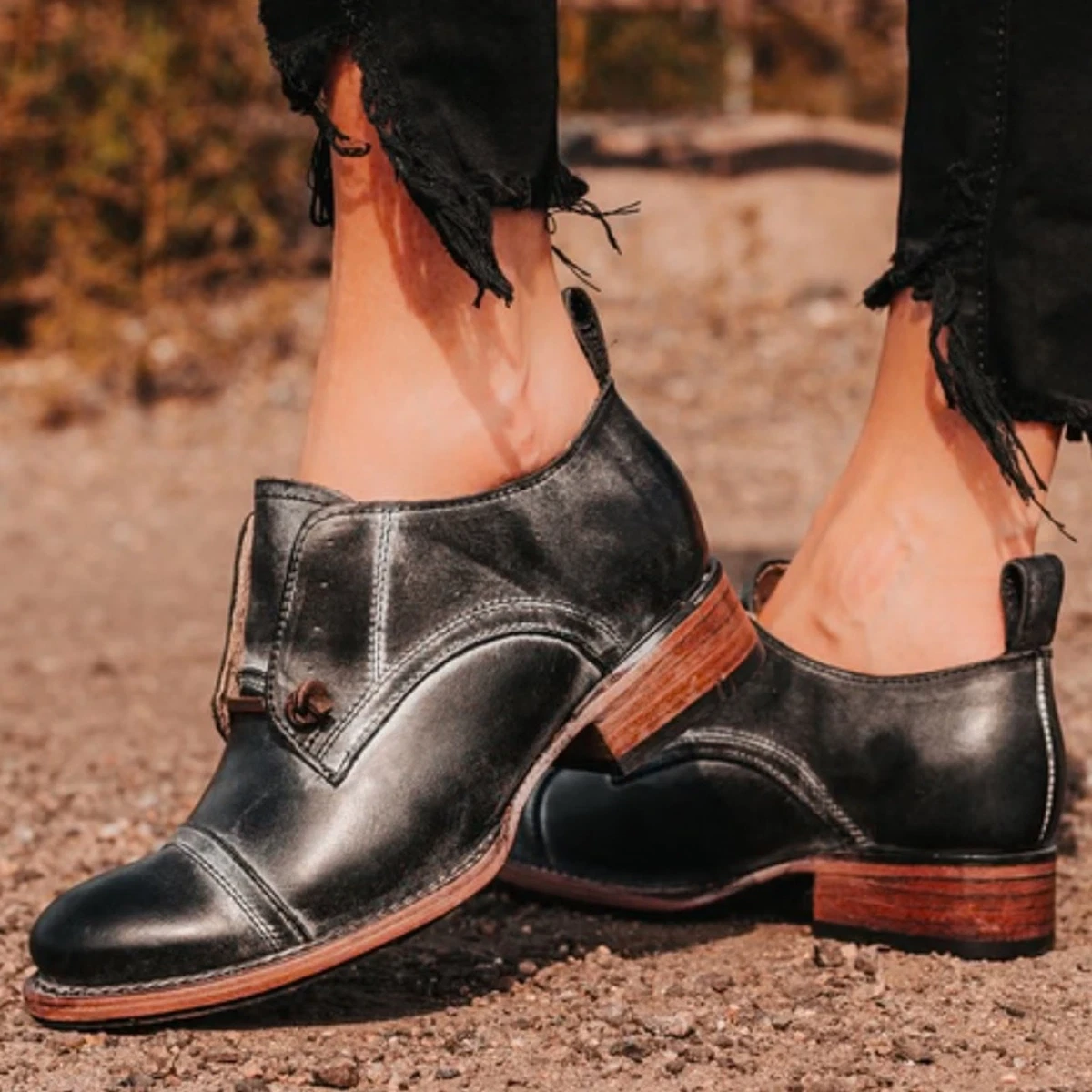 Freebird 9 Mabel Black Leather Oxford Shoes | eBay display picture 2