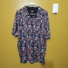 IZOD Performance Golf Polo w Tropical Floral Print XL