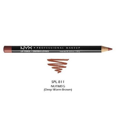 NYX Professional Makeup Slim Lip Liner Pencil SPL 811 Muskat Brandneu & Versiegelt