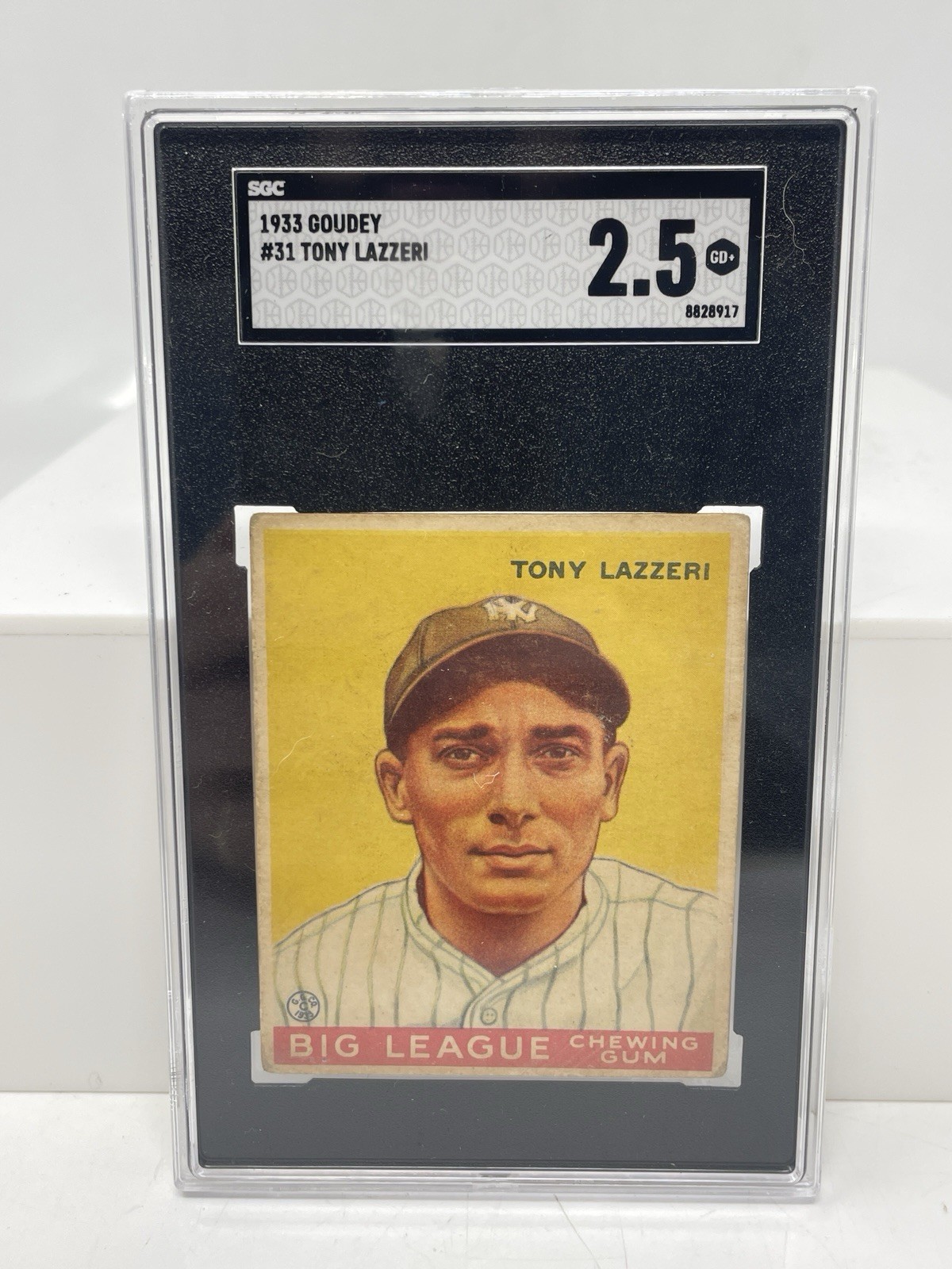 1933 Goudey - #31 Tony Lazzeri - SGC 2.5