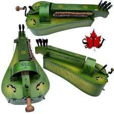 Hand Made Flames 6 strings 24 keys Hurdy Gurdy,Pretty Maple wood, Good Sound