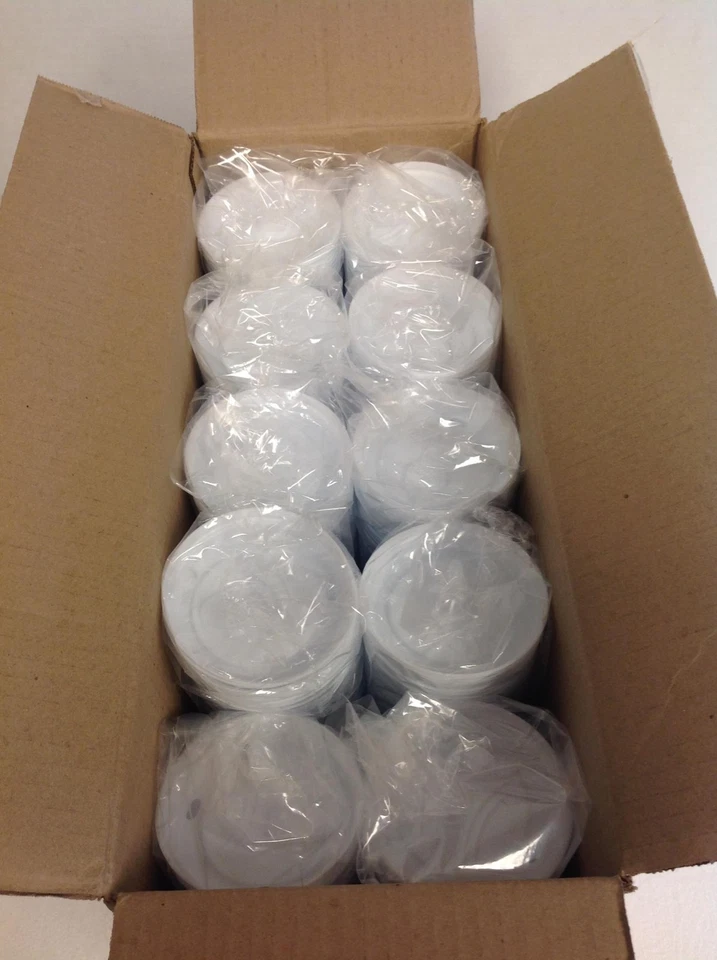 NUEVO Dixie D9542 Blanco Cúpula Plástico Tapa de Taza Caliente 10oz-20oz, 1000 unidades ENVÍO GRATUITO Foto 4 de 4