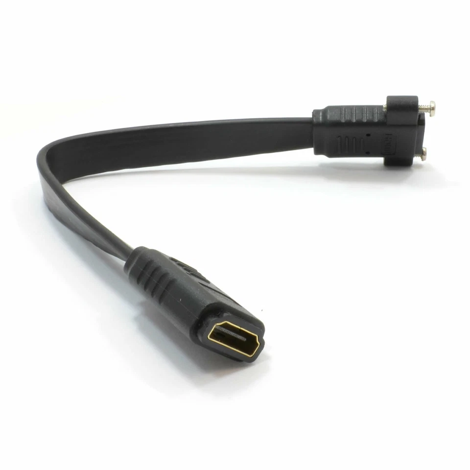 Panel Halterung HDMI High Speed Wand / Oberfläche Av Kupplung Flach Kabel - Bild 2 von 4