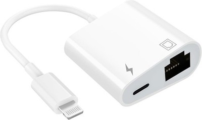 MFi Light-ning auf RJ45 Ethernet LAN Adapter mit Ladeport iPhone iPad