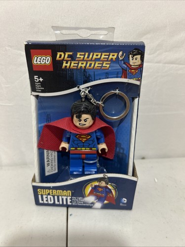 LEGO Superman LEDLite DC Super Heroes Key Chain Key Light Mini Kal-El Figure - Afbeelding 1 van 4