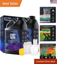 Professional Grade Epoxy Resin Kit - 1 Gallon, Clear Finish, Bubble-Free Casting