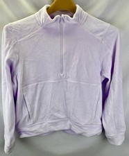 DSG Girls X-Large NWT Stretch Lilac Velour 1/2 Zip 35 MSRP