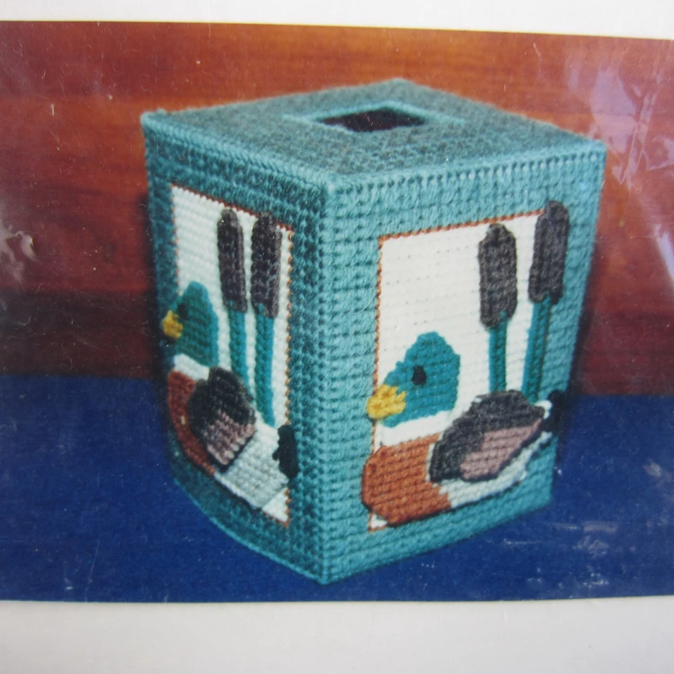 Studio M Needlecraft DUCK Cabin Canvas Tissue Box Kit - Image 2 of 4