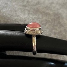 Rhodochrosite Sterling Silver 925 Size 5.5