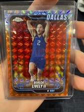 2024-25 Topps Chrome #TCADL Dereck Lively II Geometric Refractor Orange   /25