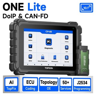 2026 Topdon ONE Lite J2534 Programming Car Diagnostic Scanner 50+ Reset Coding