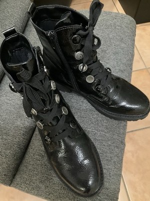 Remonte Boots Schnürer,37(4) schwarz Neuwertig