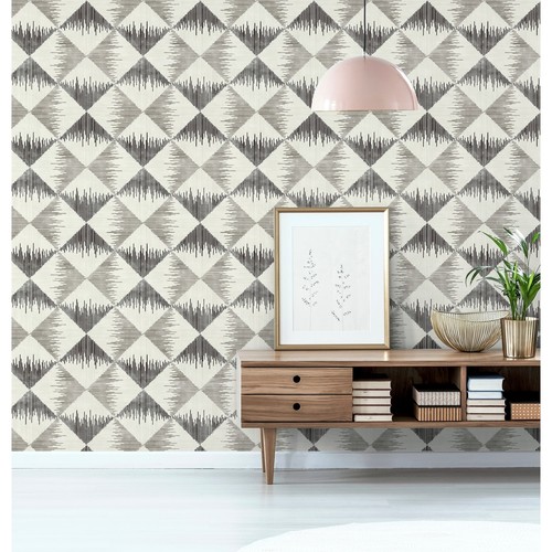 Arthouse Aztec Geometric Mono NonWoven Wallpaper Black eBay