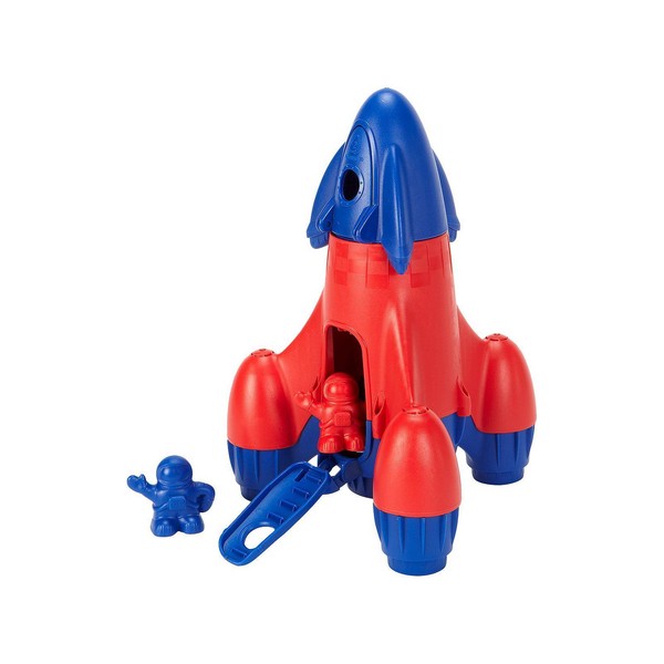 Green Toys Rocket With 2 Astronauts Toy Vehicle Playset Red/blue for