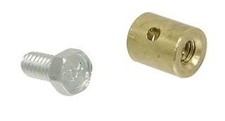 1963-1982 Corvette Hood Cable Deck Lid Release Stop Brass With Screw