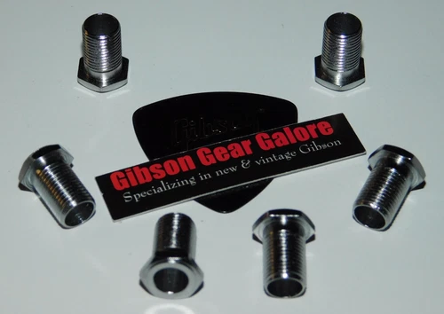 Gibson Les Paul Tuner Ferrule Set Kluson Deluxe Chrome Guitar Parts SG Custom C