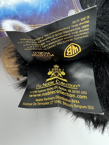 Niffler Plush Harry Potter Crimes of Grindelwald Noble Collection New with Tags - Picture 7 of 12