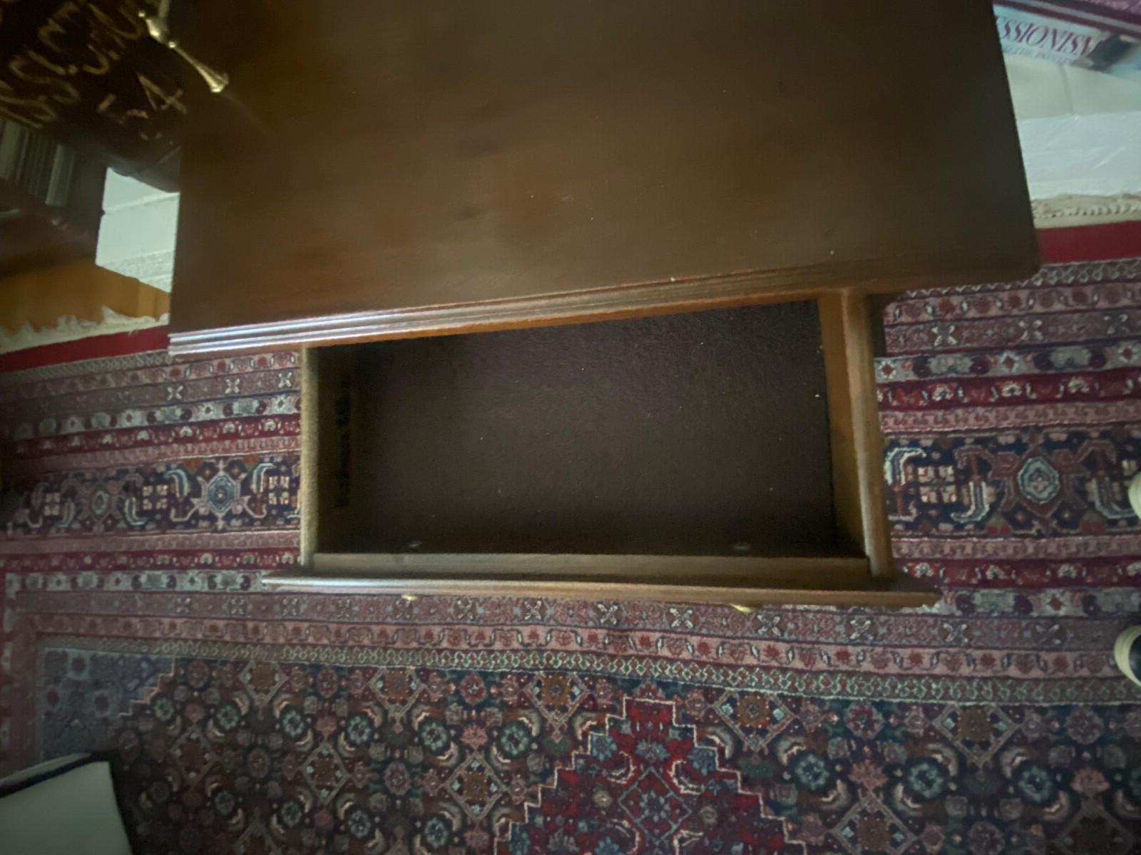 VTG Ethan Allen Georgian Court Cherry Cordial Plant Candle Gallery Accent Table