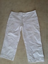 VTG Womens Nike White Ripstop Capri Pants XL 16/18