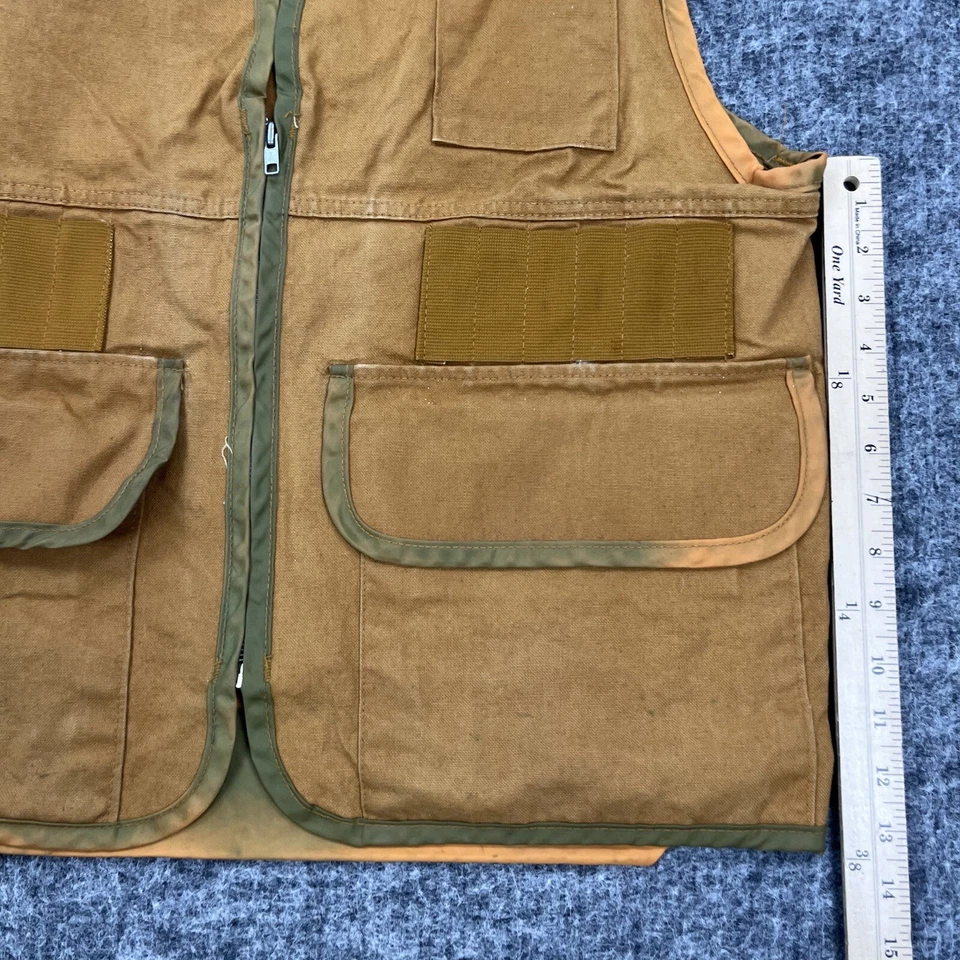 SafTbak Vest Mens Medium Brown Up Hunting Shooting Game Pheasant Camp - Image 2 of 4